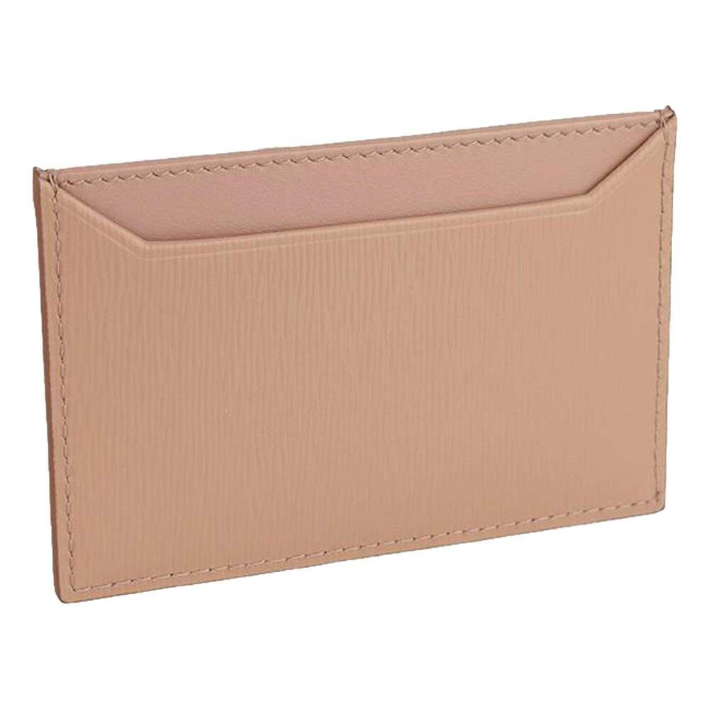 Prada Vitello Move Cipria Beige Leather Logo Plaque Card Holder - Picture 3 of 8